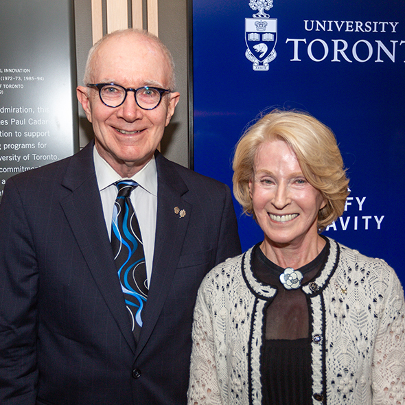 Image of Paul Cadario and University of Toronto Chancellor Rose Patten